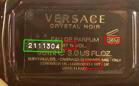 versace eau fraiche batch code|check Versace serial number.